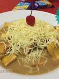 Pisang Gapit Keju saus Durian Monthong