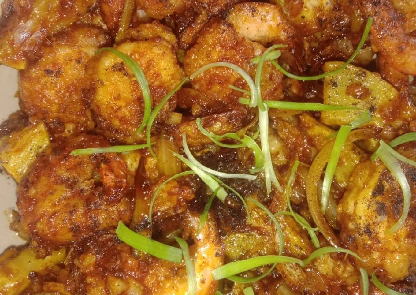 Udang tepung saus mentega