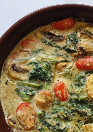 Φωτογραφία της συνταγής Vegan ομελέτα φούρνου με τσακρίθκια