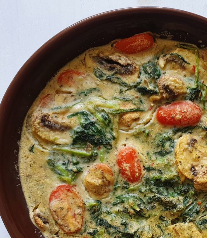 Φωτογραφία της συνταγής Vegan ομελέτα φούρνου με τσακρίθκια