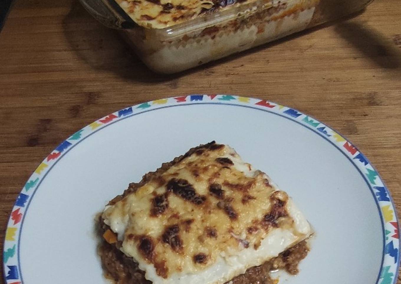 Lasaña boloñesa en olla express