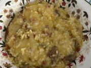 Una foto de risotto de seta thermomix