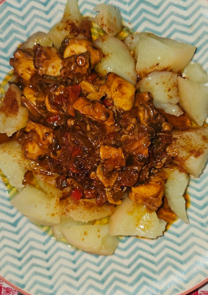 Una foto de Pulpo a la Mugardesa