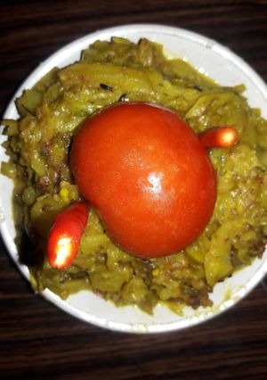 A picture of Cabbage  Potatoes stir fry.