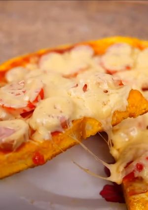 Bundás kenyér "pizza" recept fotója