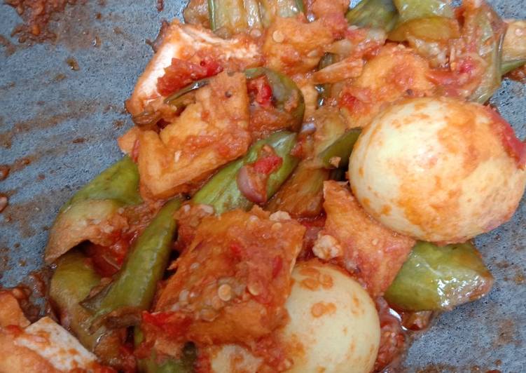 Resep Balado terong tahu telor mantap yang Menggugah Selera