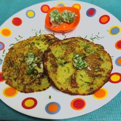 A picture of Protein Rich Panki With Seasonal Tuver Dana & Green Garlic Cubes -- A Forgotten Recipe of Grandma.
