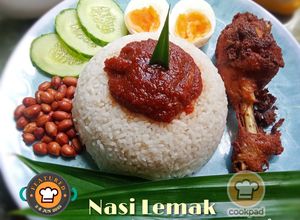 Gambar Nasi Lemak Ayam Berempah