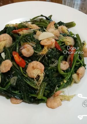 Foto resep Ca Kangkung Udang