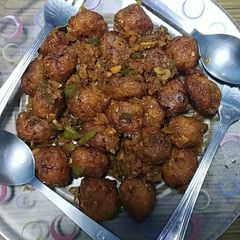A picture of Dry manchurian balls.