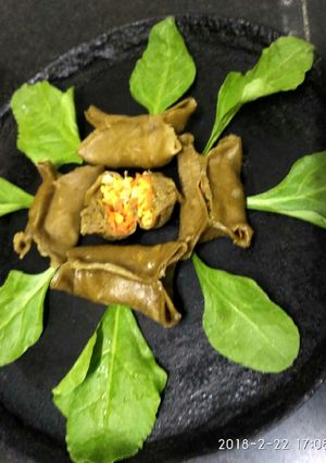 A picture of Palak momos.