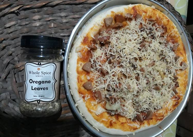 Resep masakan Pizza Daging n Sosis | Cara Buat Pizza Daging n Sosis Yang Enak Dan Mudah