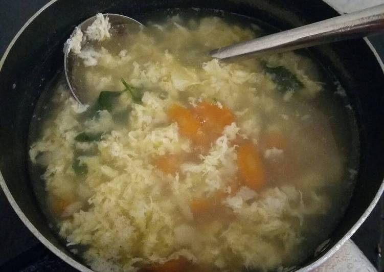 Sup telur mix sayur