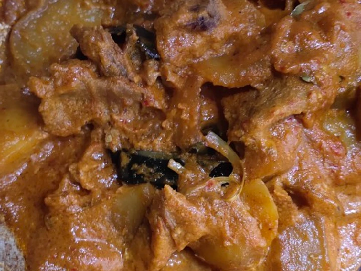 Cara Gampang Membikin Resep 16. Rendang daging kentang sederhana yang  Bikin Ketagihan Anti Ribet, Menggugah Selera