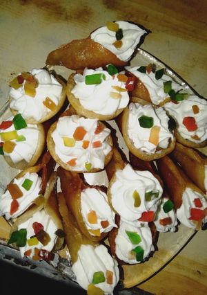 صورة لوصفة قطايف بالكريمة 🥟