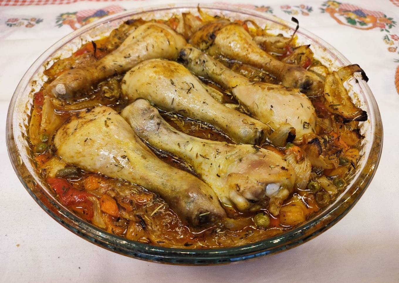 Muslos de pollo al horno