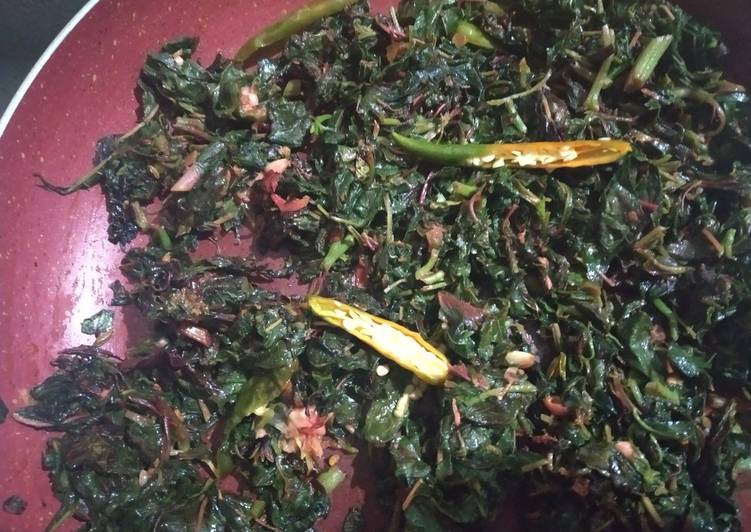 Amaranth garlic fry