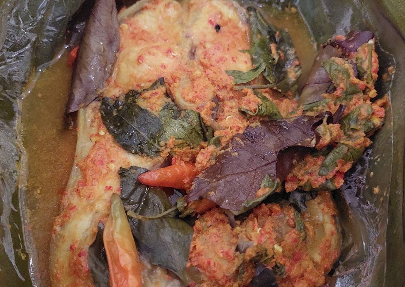 Pepes ikan patin