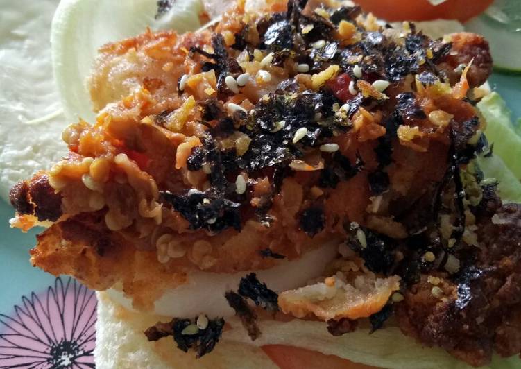 Bumbu Sandwich Ayam PREKJU (Geprek Keju) dengan Nori | Cara Bikin Sandwich Ayam PREKJU (Geprek Keju) dengan Nori Yang Enak Dan Mudah