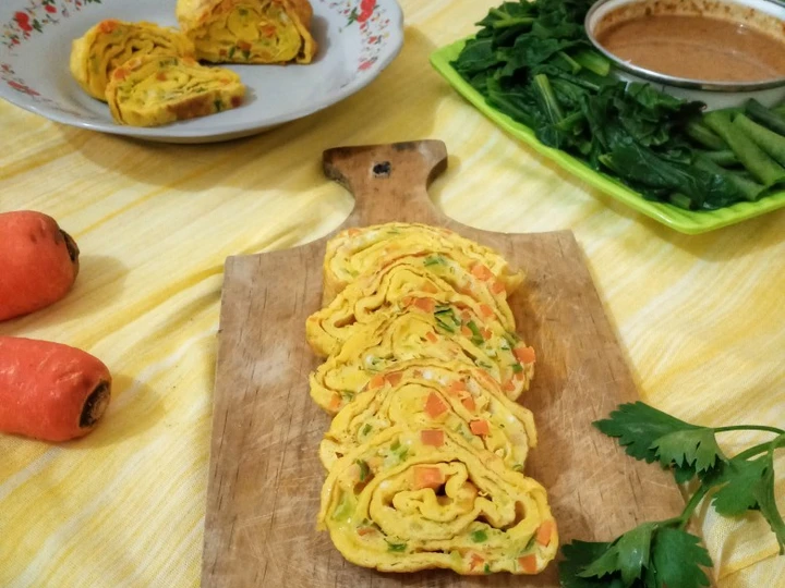 Cara Gampang Membuat Resep Gyeran Mari / Korean Rolled Omelette (Telur Dadar Gulung Korea) yang Enak Banget Anti Ribet, Menggugah Selera