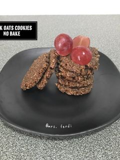 Foto resep Dark Oatmeal biscuit No Baked