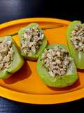 Chayote relleno de pescado