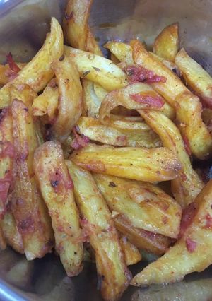 A picture of Tadka fried aloo.
