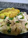 Pechuguitas al coñac con papas aplastadas👩🏼‍🍳🥔