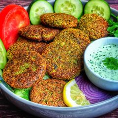 A picture of Protein packed Falafel.