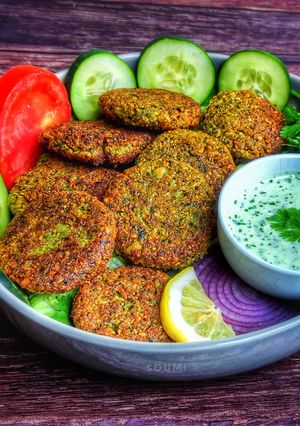 A picture of Protein packed Falafel.