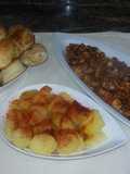 Pulpo a la española con papas naturales