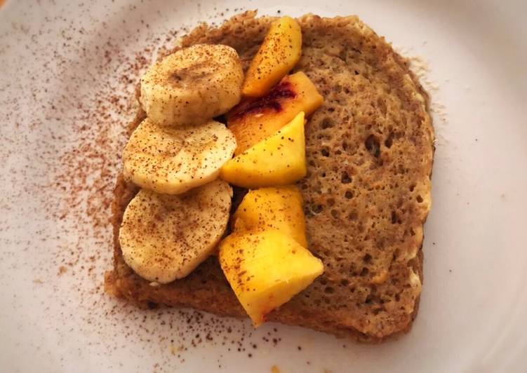 French toast o tostadas francesas al microondas. Saludables y light