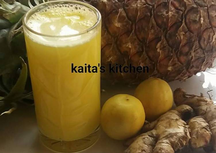 Steps to Prepare Speedy Pineapple juice