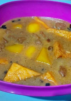 Foto resep Semur bakso, tahu, kentang ala bu Fitri