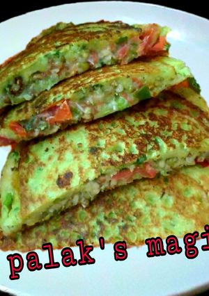 A picture of Sprouts stuffed chilla.