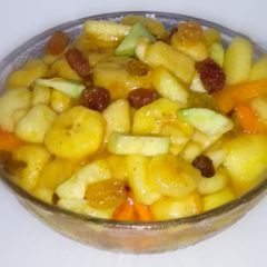 A picture of Lemon masala fruit chaat (Ramadan iftar).