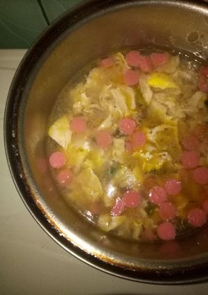 Foto resep Sup kembang tahu feat sosis dan telur SIMPLE