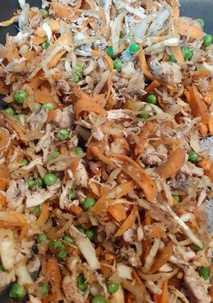 A picture of Chicken Spring filling.
