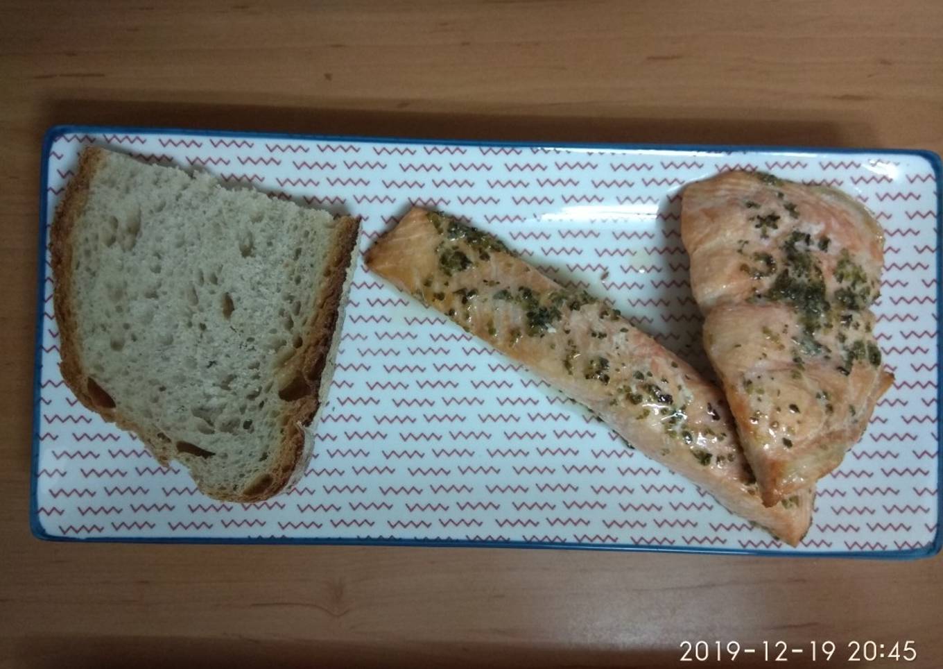 Salmón al aceite de orégano