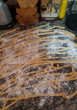 Una foto de Fideos de calabaza