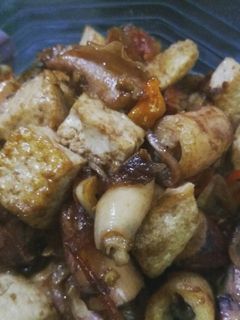 Foto resep Oseng tahu dan cumi asin