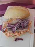 Brötchen mit Farmersalat 🥕und 🐟 Matjesfilets