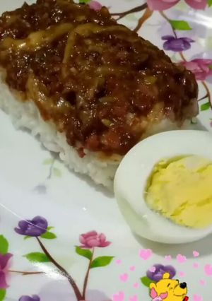 Foto resep Nasi tim kornet dan jamur