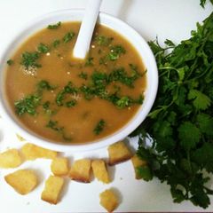 A picture of Sajjalu soup.