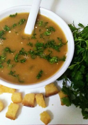 A picture of Sajjalu soup.