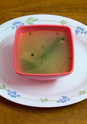 A picture of Veg clear soup.