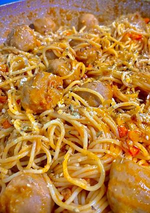 Foto resep Spaghetti Bakso