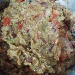A picture of Baingan chokha.