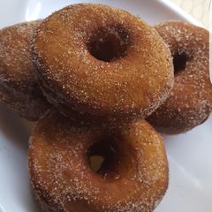 A picture of Cinnamon sugar coated doughnut #kanocookout.