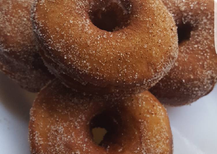 Step-by-Step Guide to Prepare Favorite Cinnamon sugar coated doughnut #kanocookout